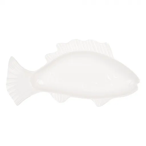 Bílá miska / talíř ve tvaru ryby Fish Bowl - 30*15*3 cm / 150 ml 6CEBO0196