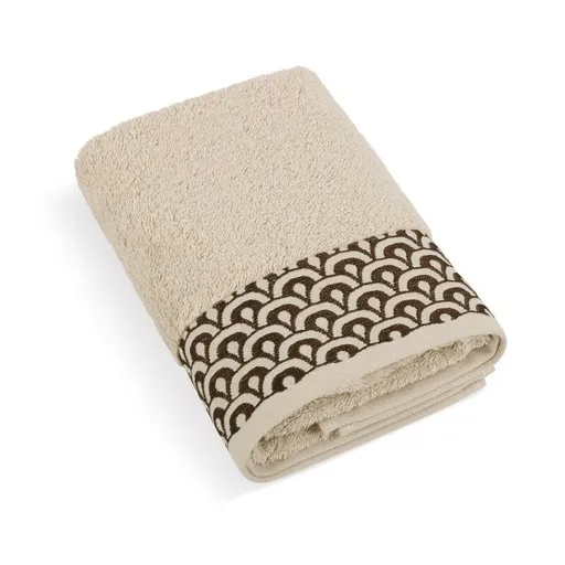 Bellatex Froté ručník Krajka béžová, 50 x 100 cm