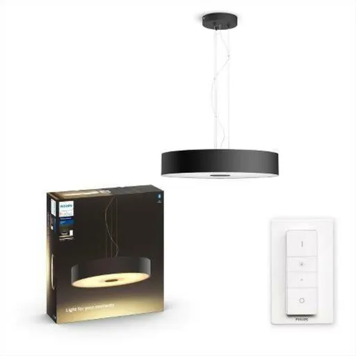 PHILIPS HUE Hue LED White Ambiance Závěsné svítidlo Philips Fair BT 8719514341296 39W 3000lm 2200-6500K 24V, černé s dálkovým ovladačem a Bluetooth