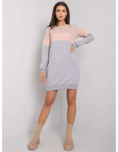 Dámské šaty Feliciana RUE PARIS béžovo-růžové