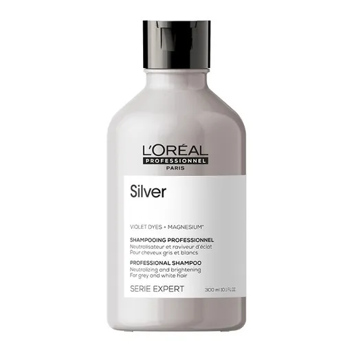L'Oréal Professionnel Stříbrný šampon pro šedé a bílé vlasy Magnesium Silver (Neutralising Shampoo For Grey And White Hair) 300 ml