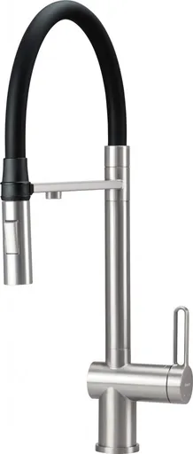 DEANTE Magnetic nerez Kuchyňská baterie, s připojením na vodní filtr, s elastickou hubicí BRM_F75M