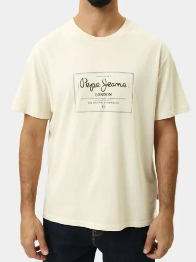 Pepe Jeans pánské béžové tričko Simon PM509650803 L