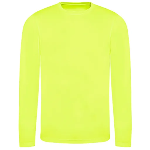 Just Cool Pánské sportovní tričko s dlouhým rukávem Cool T - Jasně žlutá | S