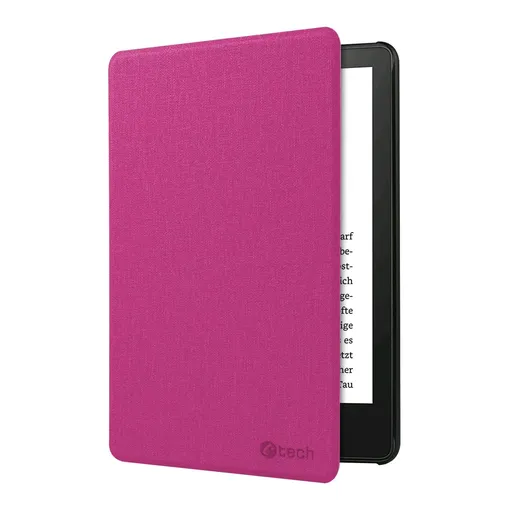 C-TECH PROTECT pouzdro pro Amazon Kindle PAPERWHITE 2024/COLORSOFT, WAKE/SLEEP funkce,hardcover, AKC-21, růžová