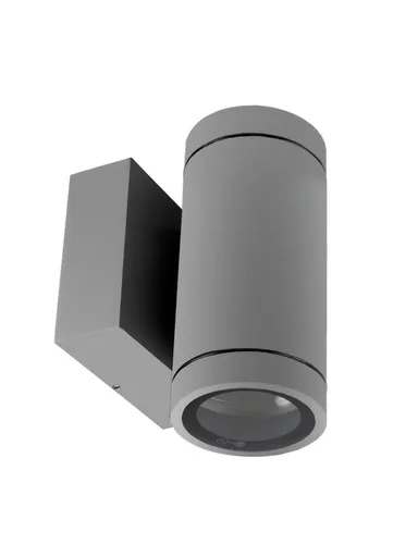 Deko-Light nástěnné přisazené svítidlo - ShoreLine Pro kulaté Up+Down, 2x max. 7,5 W GU10, světlešedá 731214