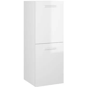 Koupelnová skříňka bílá vysoký lesk 30 x 30 x 80 cm dřevotříska 804994 (1116,94)