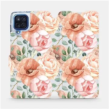 Flip pouzdro na mobil Samsung Galaxy M12 - MP02S Pastelové květy (5903516760749)