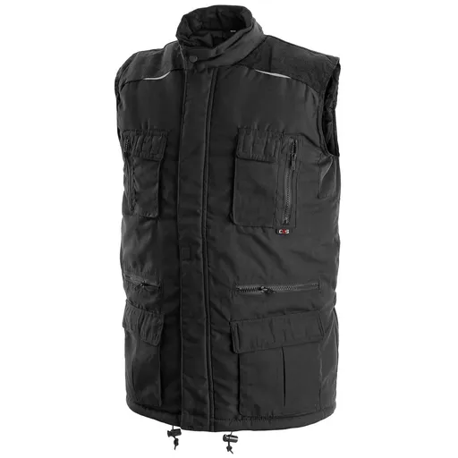Canis (CXS) Zateplená pracovní vesta OHIO - Černá | 2XL