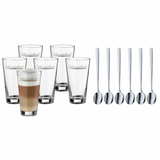 Set sklenic na latte macchiato + lžičky WMF 12 ks
