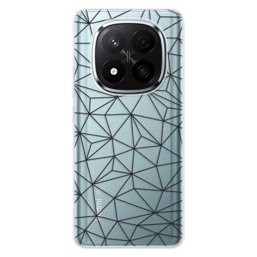 Odolné silikonové pouzdro iSaprio - Abstract Triangles 03 - black - Xiaomi Redmi Note 14 Pro 5G/14 Pro+ 5G