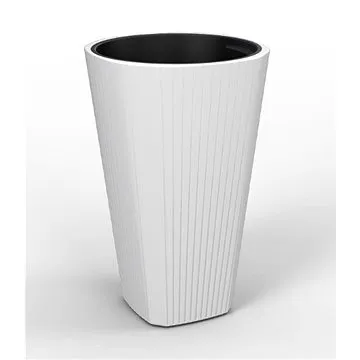 LAMELA, květináč MUZA, rozměr 39 x 39 cm, výška 61 cm, bílý (1311118739)