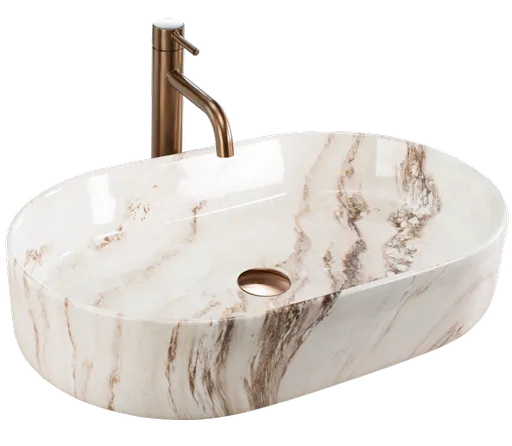 REA Umyvadlo na desku Nadia 60 Marrone REA-U9239