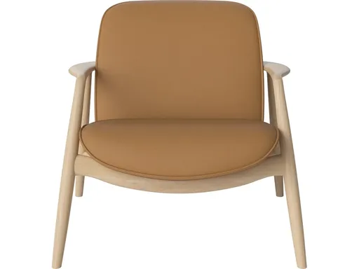 Křeslo Bowie, více variant - Bolia Varianta: bílý dub, Látka: kolekce Sydney | barva - koňak