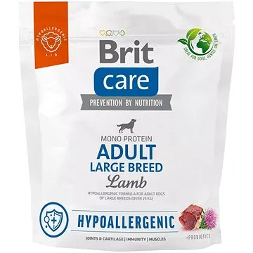 Brit Care Dog Hypoallergenic s jehněčím Adult Large Breed 1 kg (8595602559091)