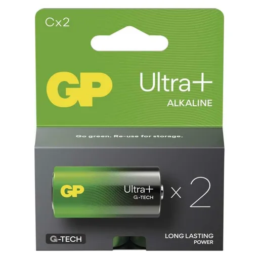 EMOS Alkalická baterie GP Ultra Plus C (LR14), 2 ks B03312