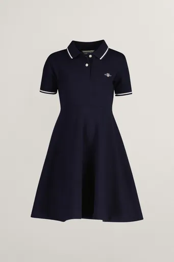 ŠATY GANT PIQUE SPIN DRESS EVENING BLUE