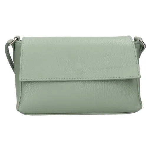 Dámská kožená crossbody kabelka Italia Darina - zelená
