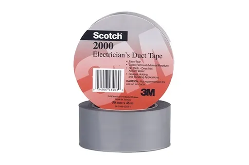3M 2000 Víceúčelová PVC páska pro elektrikáře, šedá, 50 mm x 46 m