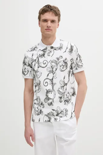 Bavlněné polo tričko Versace Jeans Couture