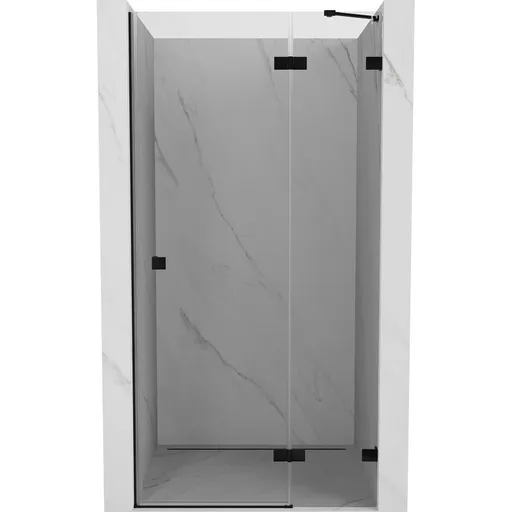 MEXEN/S Lunar sprchové dveře křídlové pravé 75, transparent, černá 834-075-000-70-00-P