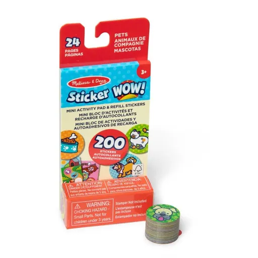 Melissa & Doug sticker wow náplně samolepek zvířátka