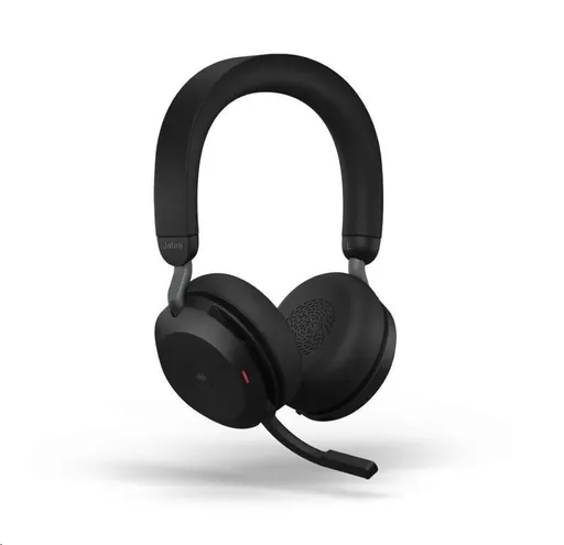 Jabra náhlavní souprava Evolve2 75 včetně stojánku, Link 380a MS, stereo, černá
