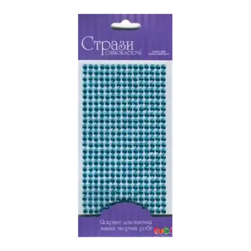 Samolepící třpytivé kamínky 5mm 375ks – Light Blue