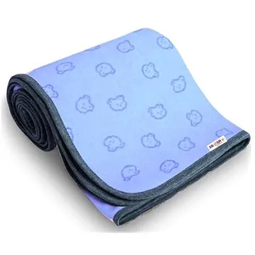 Baby Nellys - Medvídek 100 × 120 cm, modrá (8596309328232)