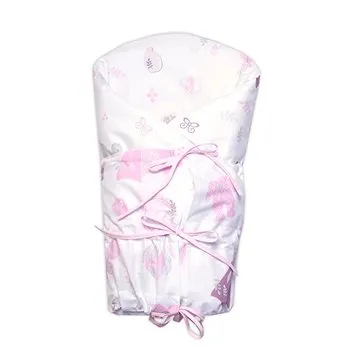 Baby Nellys Klasická retro zavinovačka LALLY šněrovací s výplní, New Love Baby - růžová (129566)