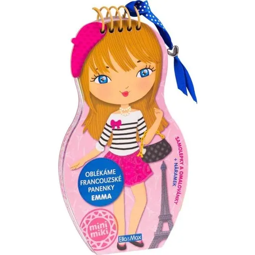 ELLA & MAX EMMA Oblékáme francouzské panenky - omalovánky, mix, velikost