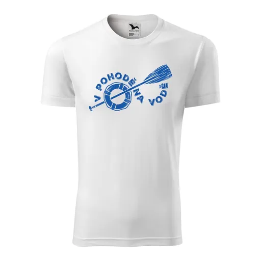 Bontis Tričko s potiskem "V pohodě na vodě" - Bílá | S