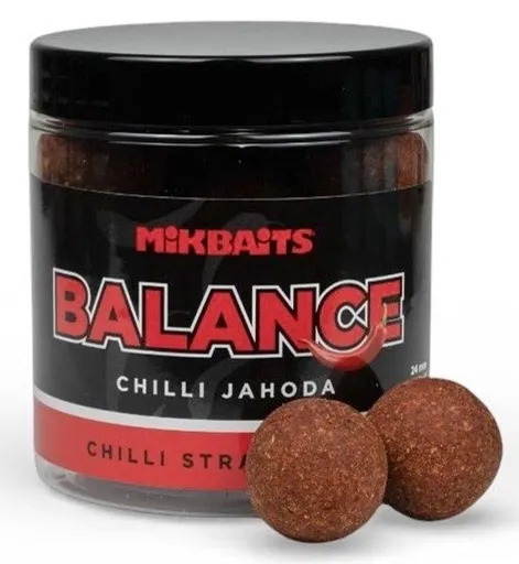 Mikbaits Boilies Chilli Chips Balance Chilli Jahoda 250ml - 20mm,Mikbaits Boilies Chilli Chips Balance Chilli Jahoda 250ml - 20mm