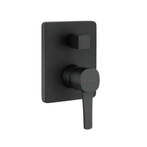 INVENA 2-cestná nástěnná baterie GLAMOUR černá TREND BP-02-4K2-V