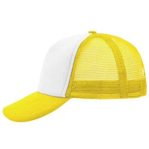 Myrtle Beach (Daiber) 5 panelová kšiltovka MB070 - Bílá / slunečně žlutá | uni