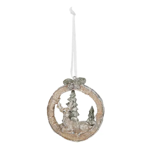 Závěsná dekorace ozdoba  Jelen - 7*2*8 cm Clayre & Eef