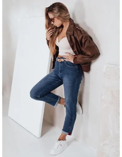 Dámské džíny mom fit, modré