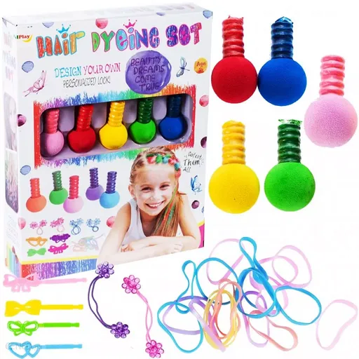 Souprava barev na vlasy s doplňky