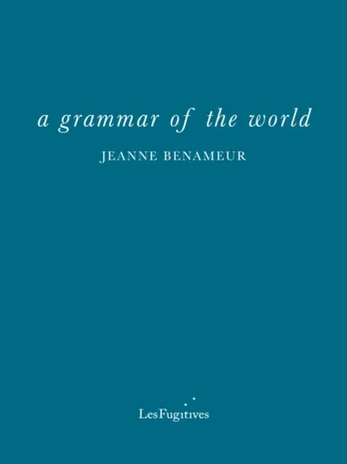 a grammar of the world - Jeanne Benameur