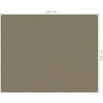 Koberec do stanu 250 x 200 cm taupe (310739)