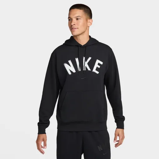 Nike Swoosh Mens Dri-FIT French Terry Pullover Fitness Hoodie S