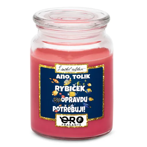 Svíčka Tolik rybiček (Vůně svíčky: Višně v čokoládě)