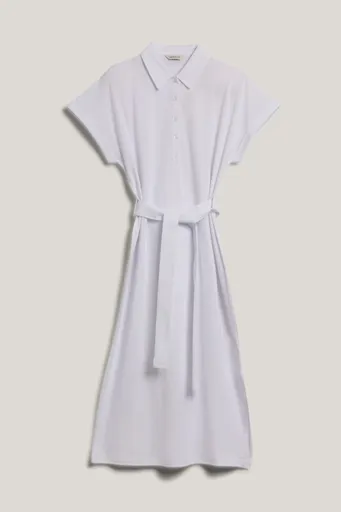 ŠATY GANT SS PIQUE POLO DRESS WHITE