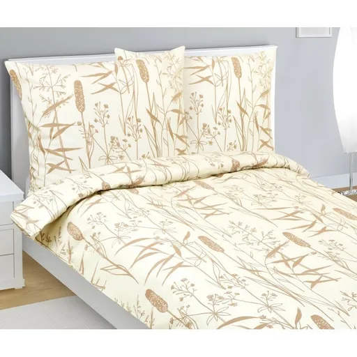 Bellatex Flanelové povlečení Rákos, 140 x 200 cm, 70 x 90 cm