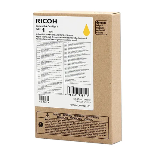 RICOH 257078 - originální cartridge, žlutá, 150 stran