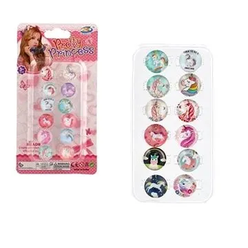 Teddies Prstýnky sada jednorožec 12ks (8592190855697)