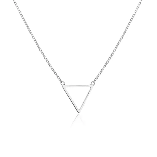 Agato Působivý stříbrný náhrdelník Trojúhelník AGT-N033X