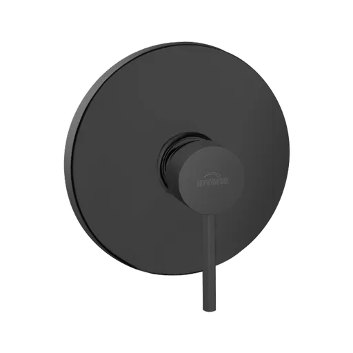 INVENA 1-cestná nástěnná baterie DAFNI, round, černá BP-88-4O1-A