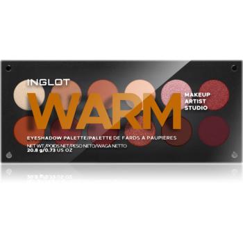 Inglot Makeup Artist Studio Palette paletka očních stínů odstín WARM 18,7 g