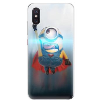 Odolné silikonové pouzdro iSaprio - Mimons Superman 02 - Xiaomi Mi 8 Pro